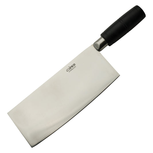 Chinese Cleaver with Round POM Handle, 8" x 3-1/2" Blade