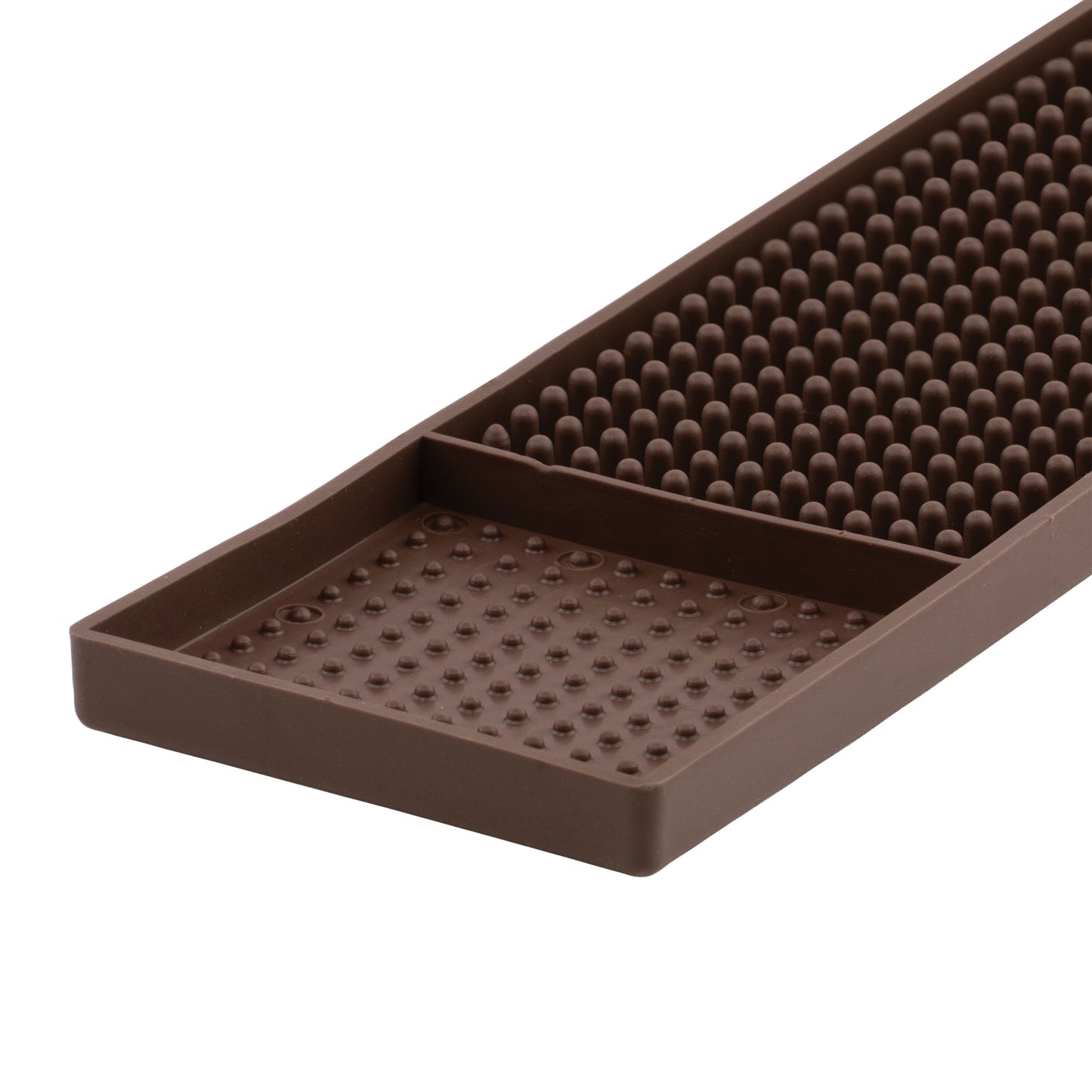 BM-327B - Bar Rail Spill Mat, 27" x 3-1/4" - Brown