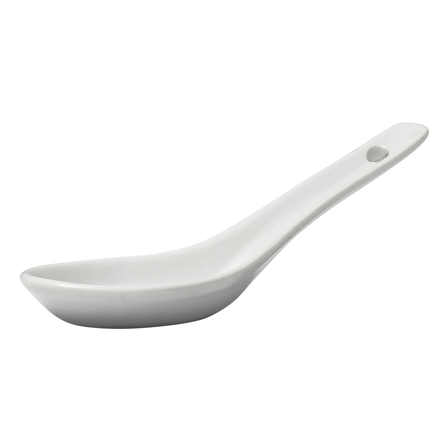 ASS-55 - Porcelain Soup Spoon, 5-1/2"L x 2"W x 1/2"H - White (72 Pieces/Case)