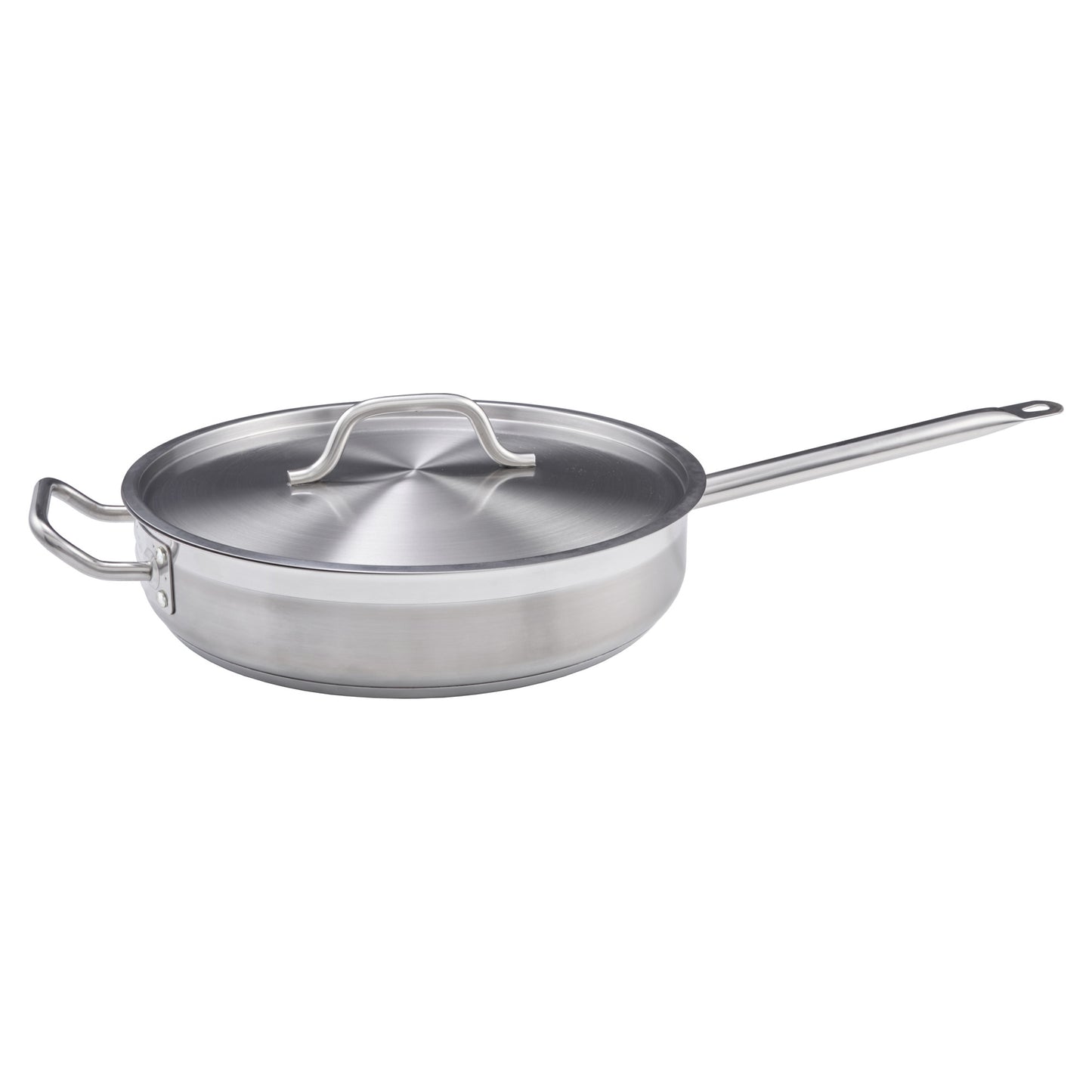 SSET-3 - Stainless Steel Saut Pan with Cover - 3 Quart