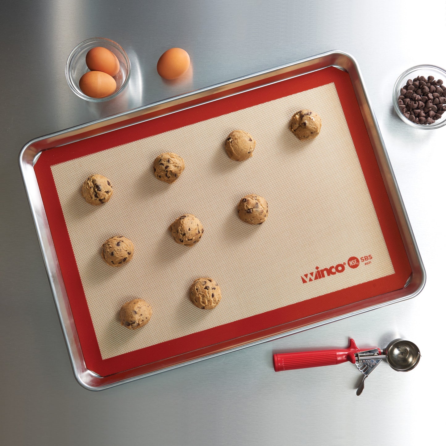 SBS-21 - Silicone Baking Mat - Two-Thirds (2/3)