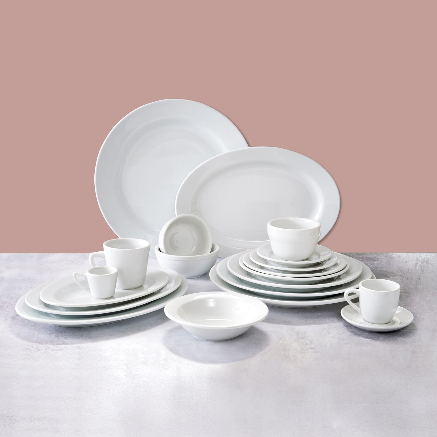 BPO-7 - Birkhall Oval Platter With Rolled Edge, 7"L, White Porcelain, 36 Pieces/Case