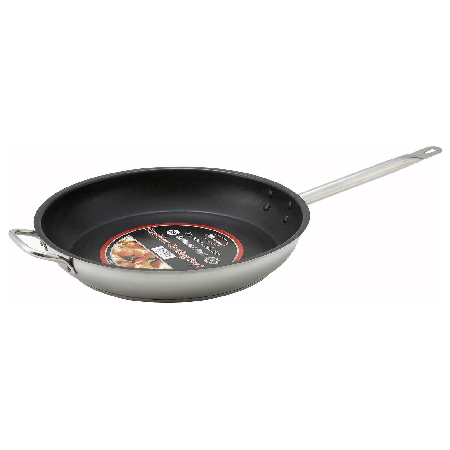 SSFP-14NS - Stainless Steel Fry Pan, Non-Stick - 14" Dia