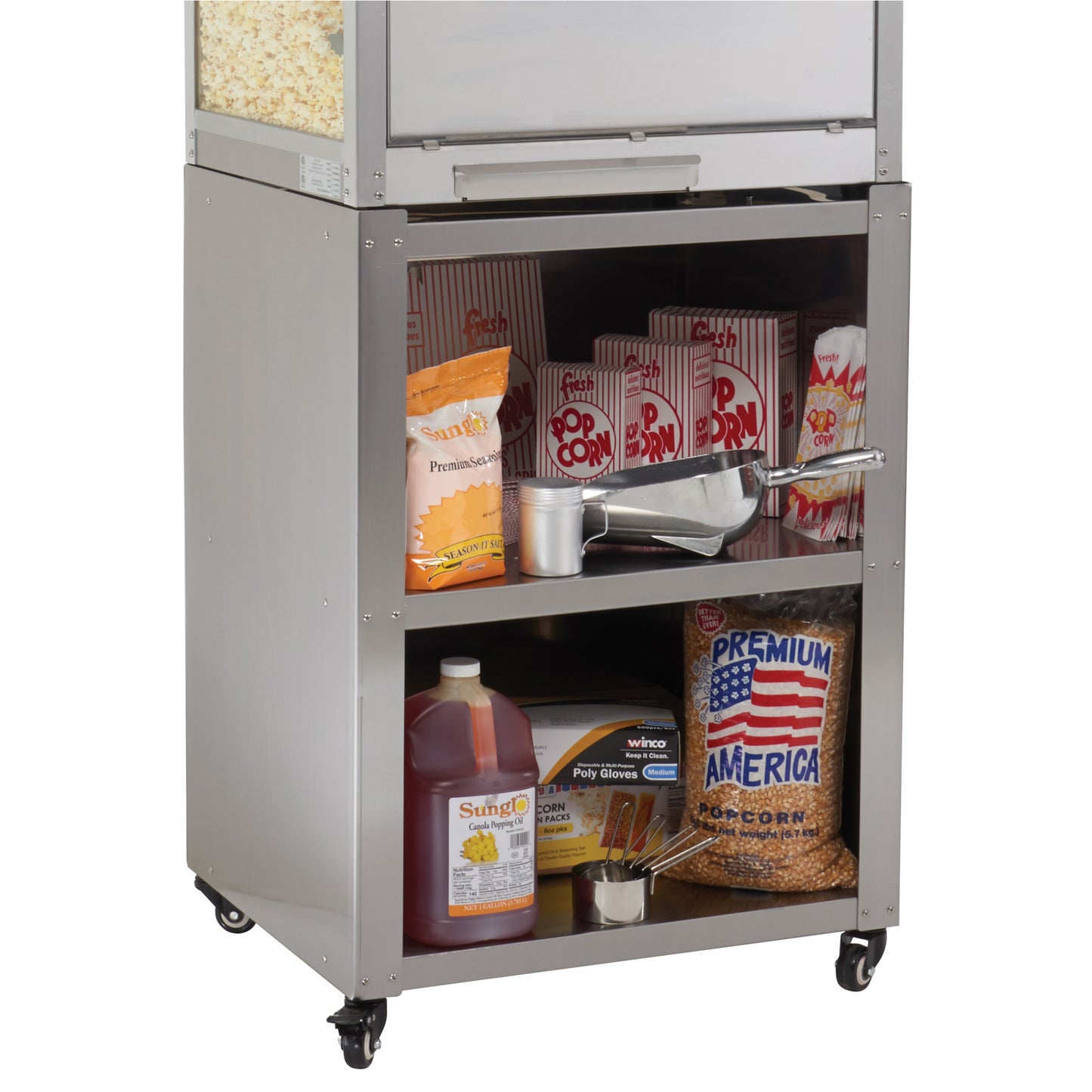 30147 - BenchmarkUSA "Silver Screen" Popcorn Machine Pedestal for 11147