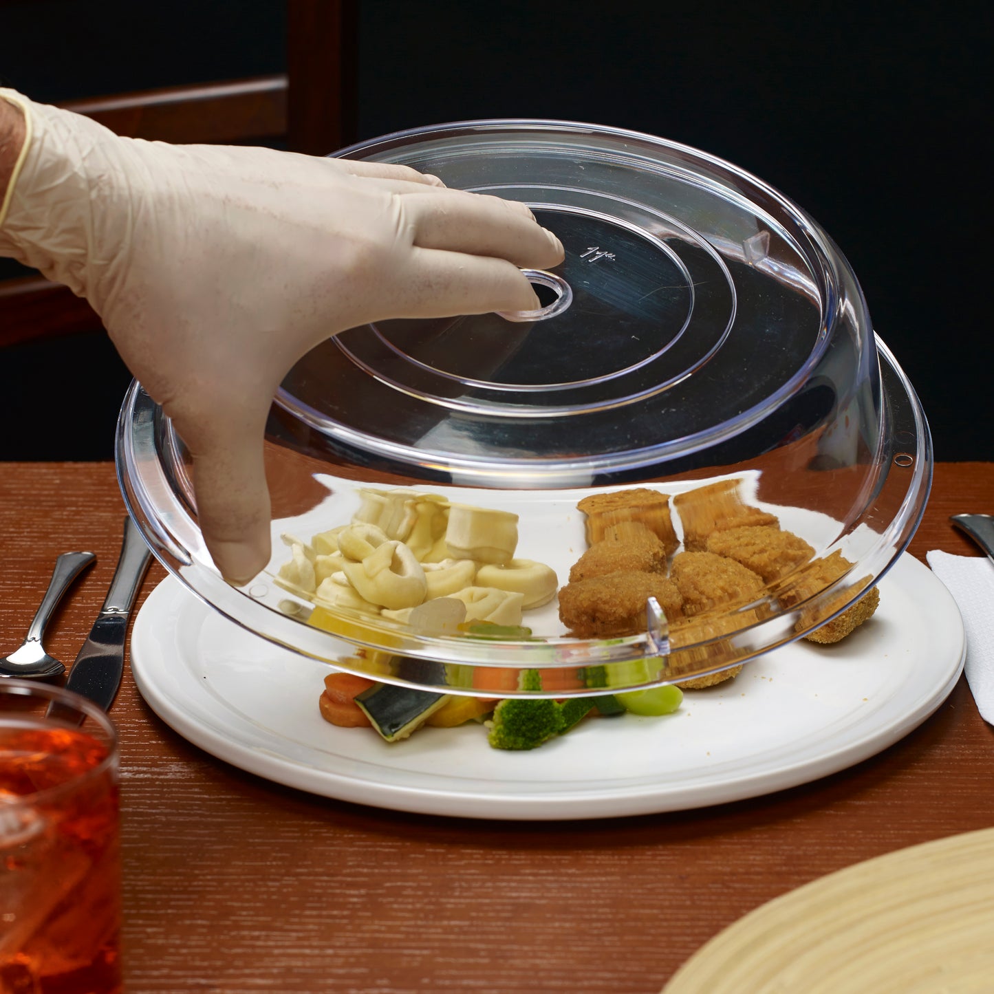 PPCR-11 - Clear Polycarbonate Plate Cover - 11" Dia