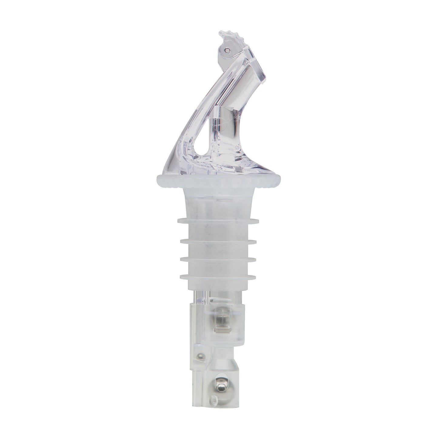 BMP-4125C - Bar Maid 1-1/4 oz "Premium Pour" Measured Pourers with Flip Top, Clear - 12 Pieces/Pack