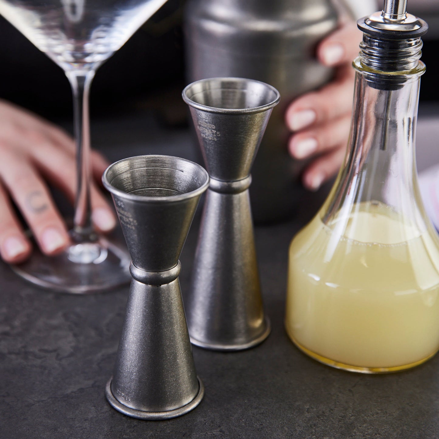 BAJ-8CS - After5 Jigger, Crafted Steel - 1 x 1-1/2 oz