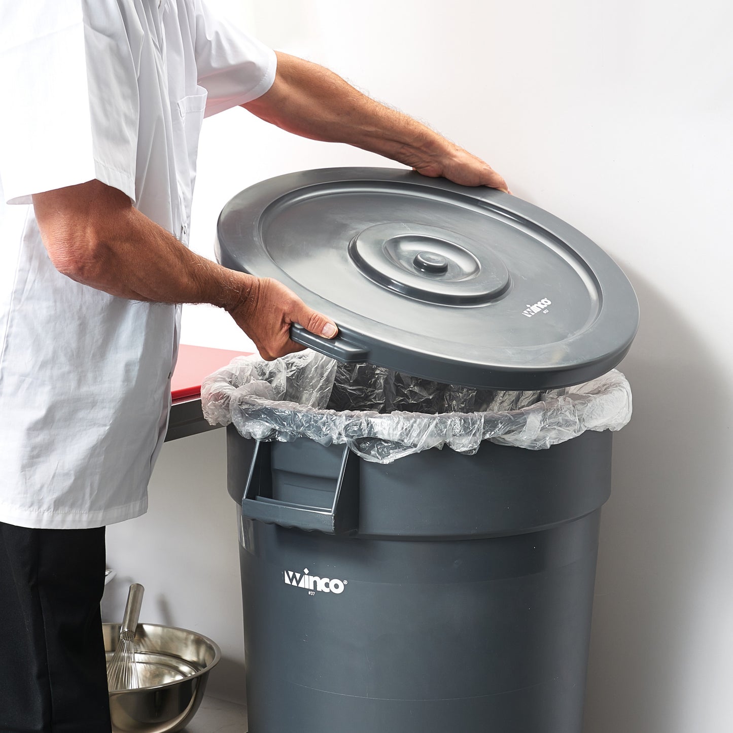 PTCL-32 - Covers for PTC-Series Can - Gray, 32 Gallon