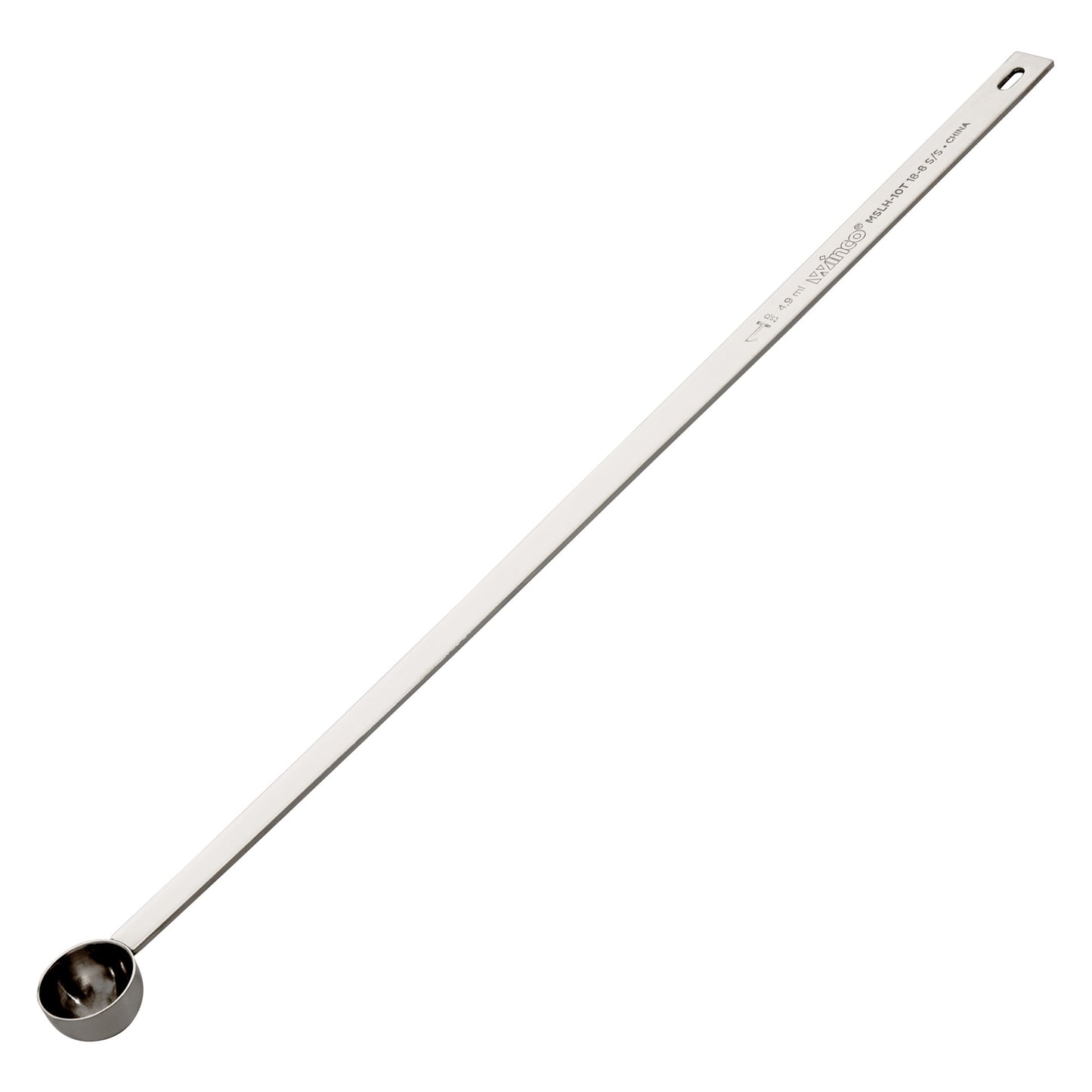 MSLH-10T - 18/8 Stainless Steel Measuring Spoon with Long Handle, 1 Tsp