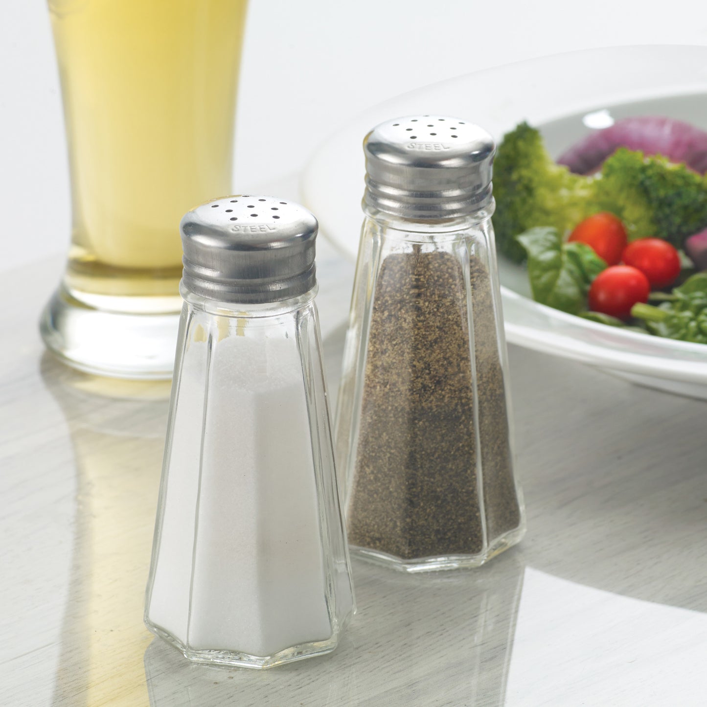 G-117 - Paneled Shakers, Mushroom Tops - 3 oz