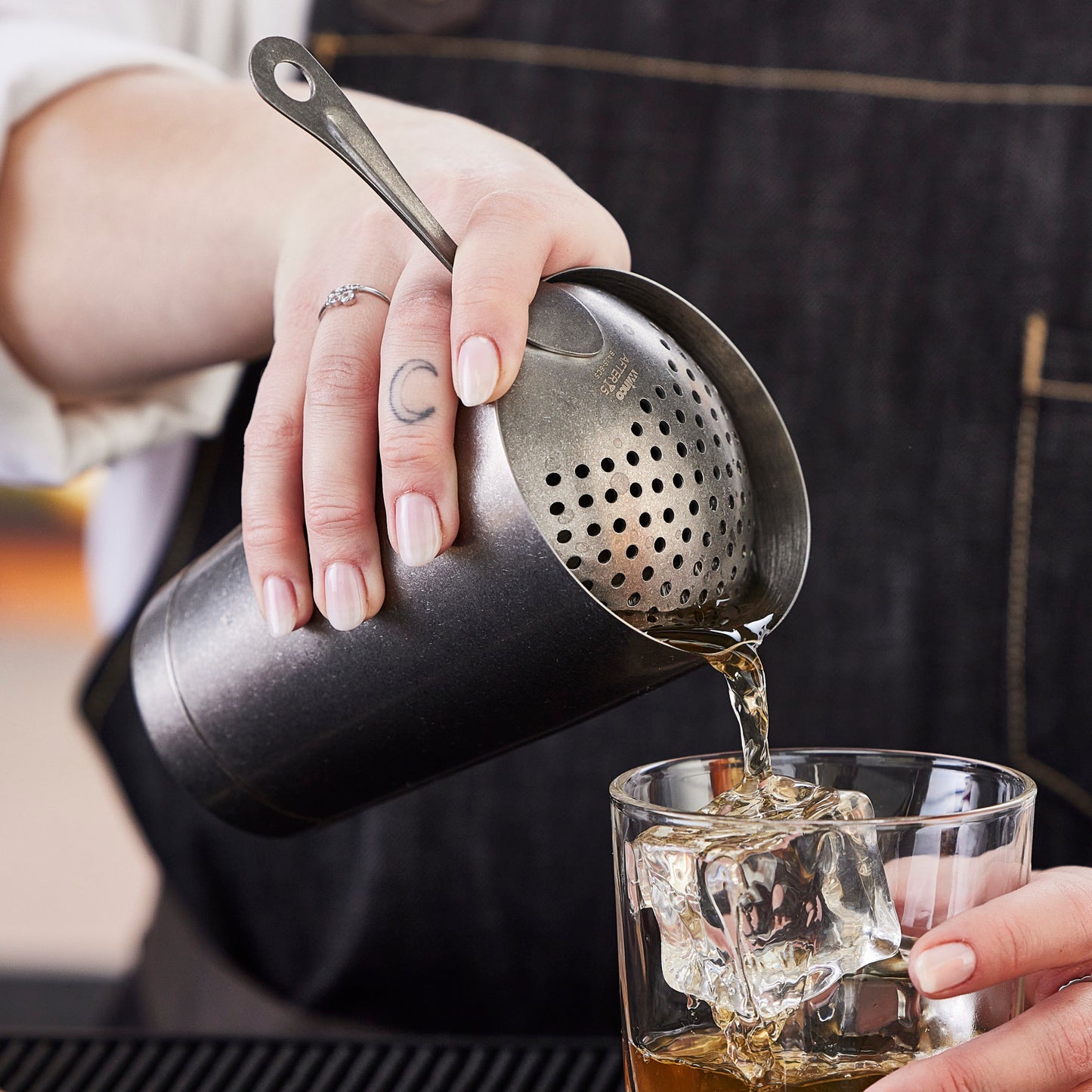 BAJS-6CS - After5 Julep Strainer, Crafted Steel