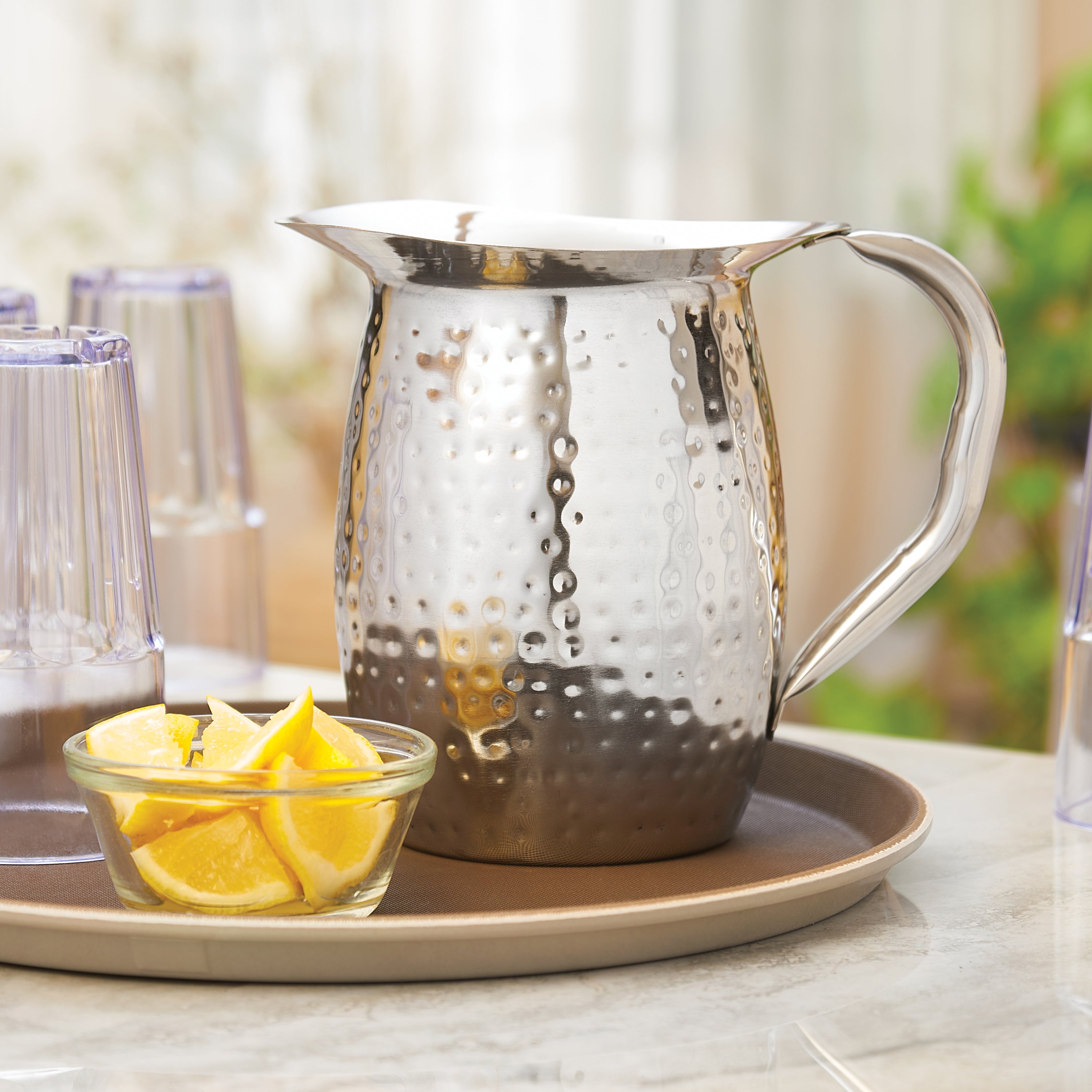 WPC-48 - 48 oz Single Spout Polycarbonate Water Pitcher – Winco