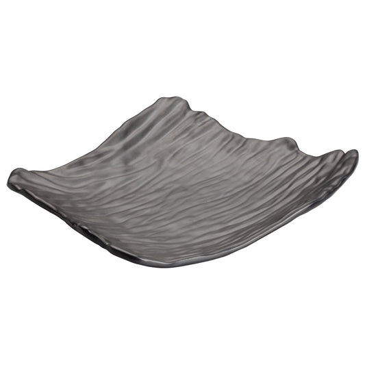 WDM019-305 - 11-1/2" x 9-1/2" Melamine Rectangular Plate, Black, 12pcs/case