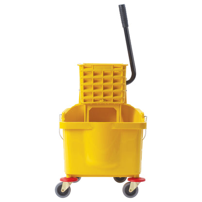 Mop Bucket w/Wringer, 36qt, Yellow