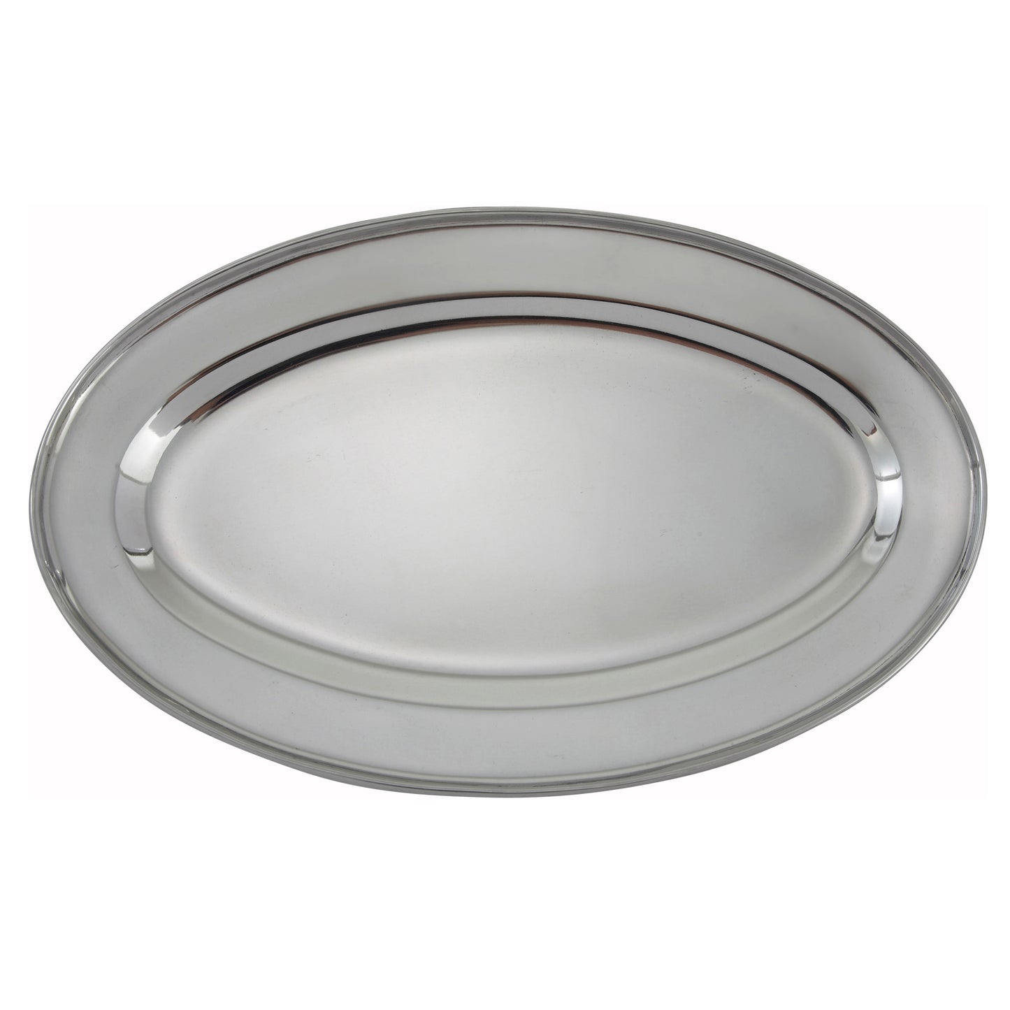 Oval Platter, Stainless Steel - 16"