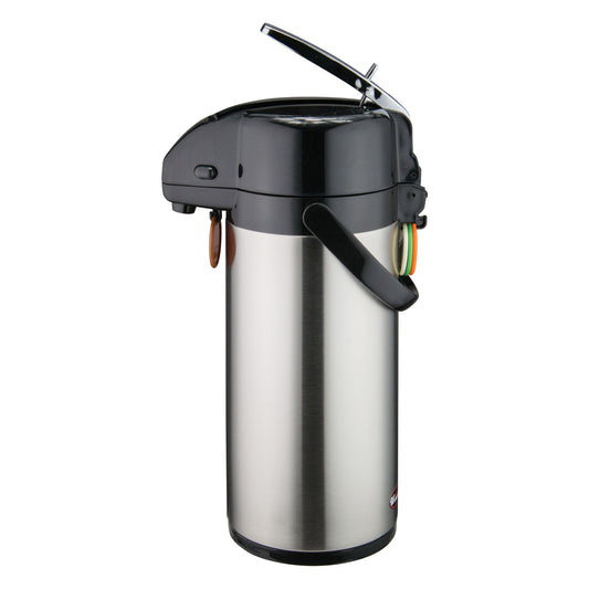 Stainless Steel Lined Airpot, Lever Top - 2.5 Liter