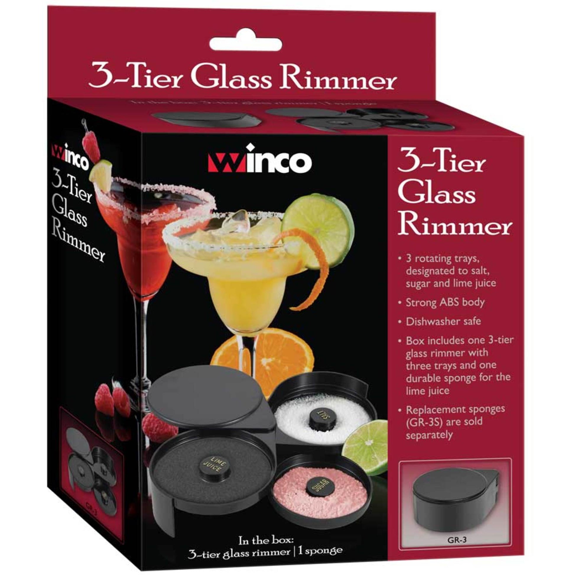 GR-3 - 3-Tier Glass Rimmer – Winco