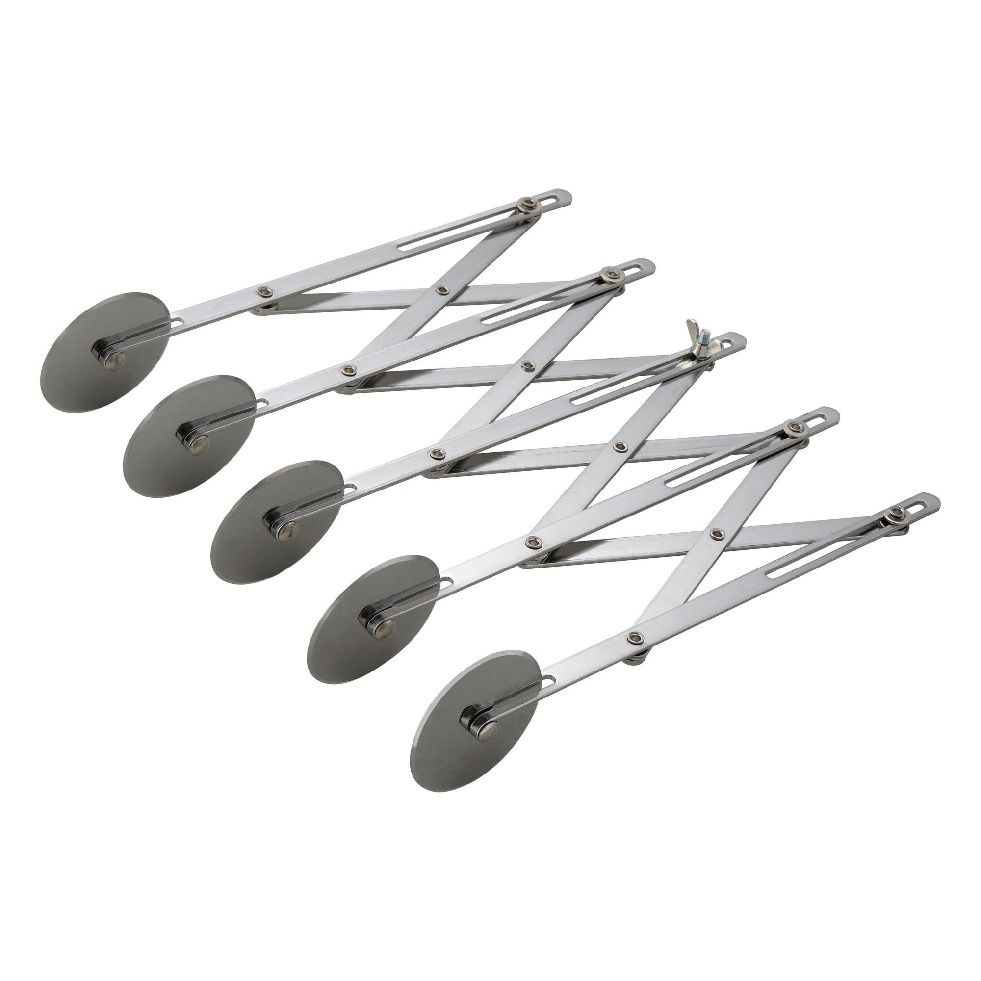 5-Wheel Stainless Steel Adjustable Pastry Cutter