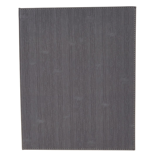 Four-View Menu Cover - Gray, 8-1/2" x 14"
