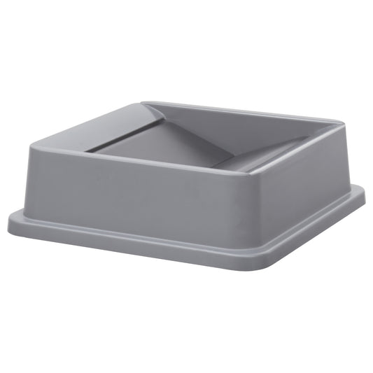 Tall Square Trash Can Lid, Swing - 23 Gallon, Gray