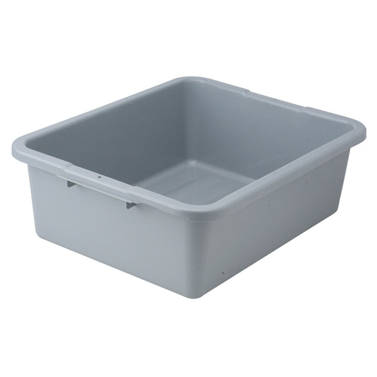 Heavyweight Polypropylene Dish Box, 7" Depth - Gray