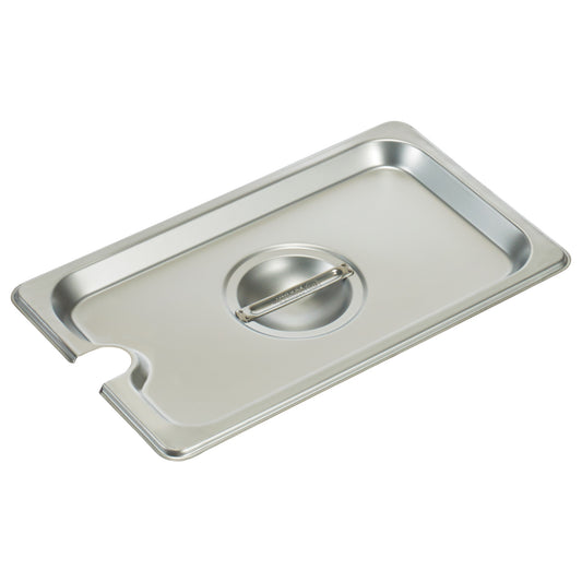 18/8 Stainless Steel Steam Pan Cover, Slotted - 1/4