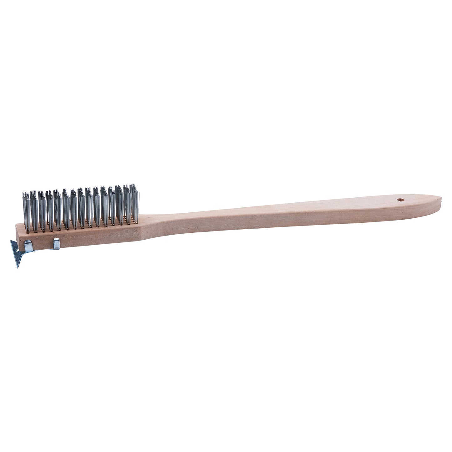 BR-500 - 20" Scratch Brush with Wire Bristles and Scraper