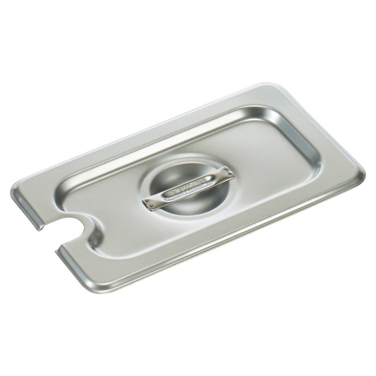 18/8 Stainless Steel Steam Pan Cover, Slotted - 1/9
