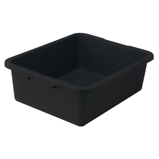 Heavyweight Polypropylene Dish Box, 7" Depth - Black