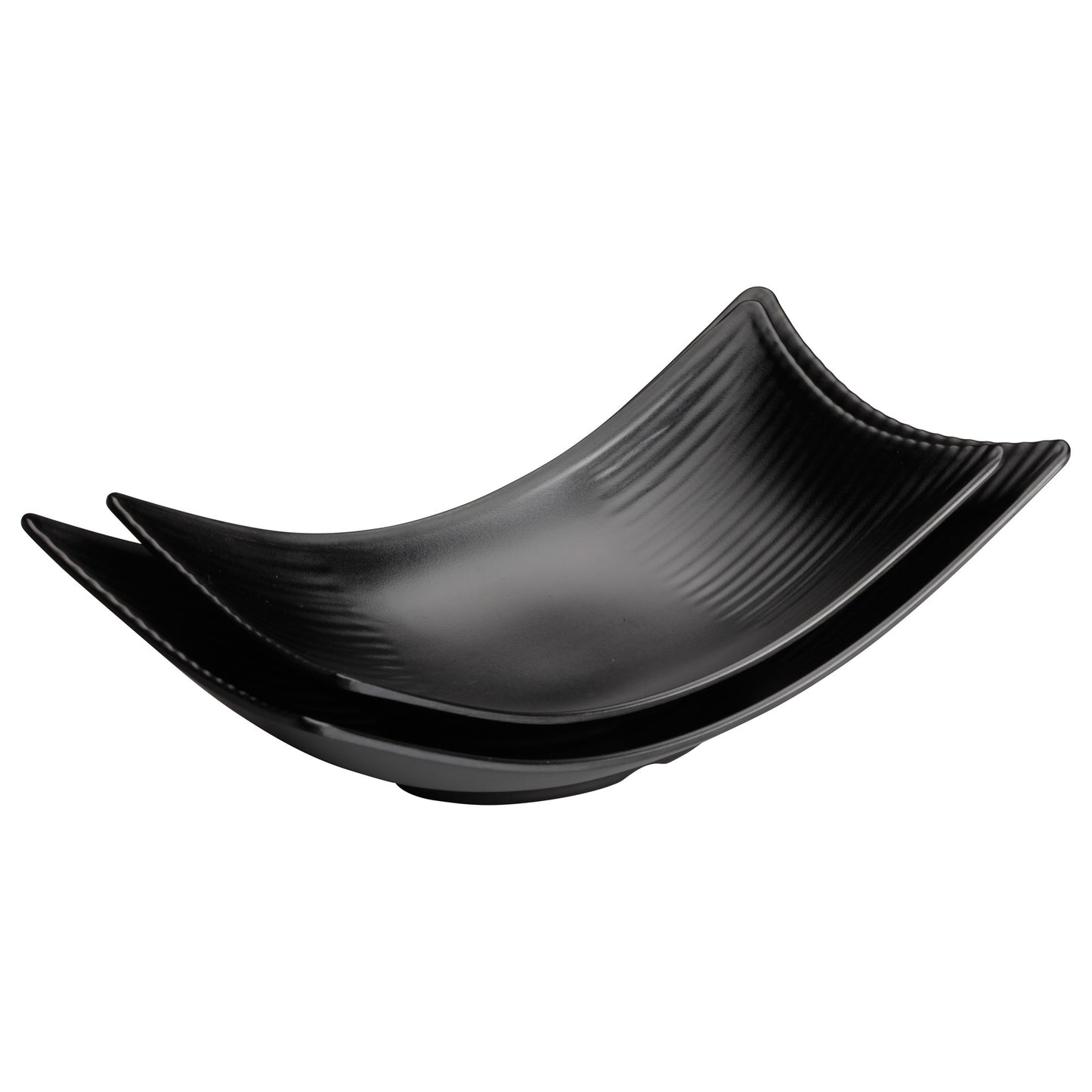 WDM011-301 - 8-1/2" x 4-1/2" Melamine Rectangular Plate, Black, 24pcs/case