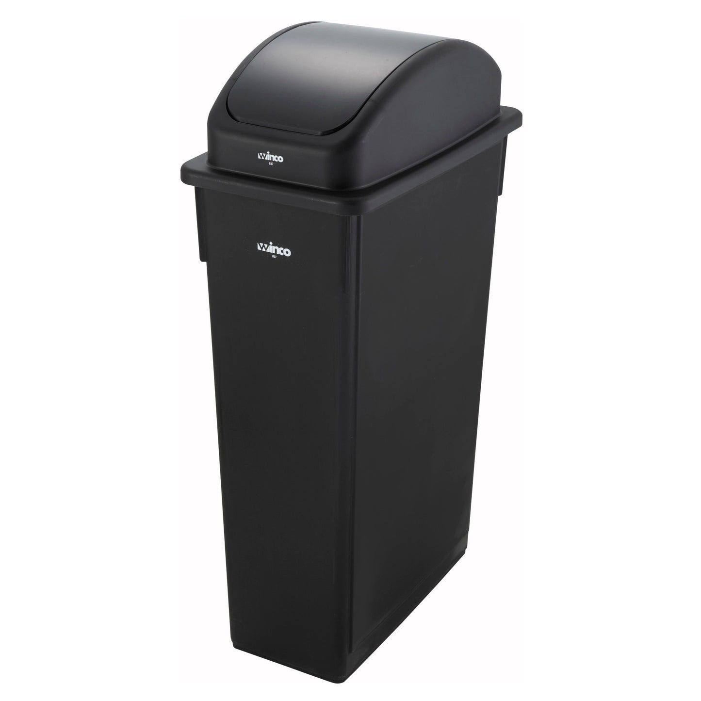 23 Gallon Slender Trash Cans - Black