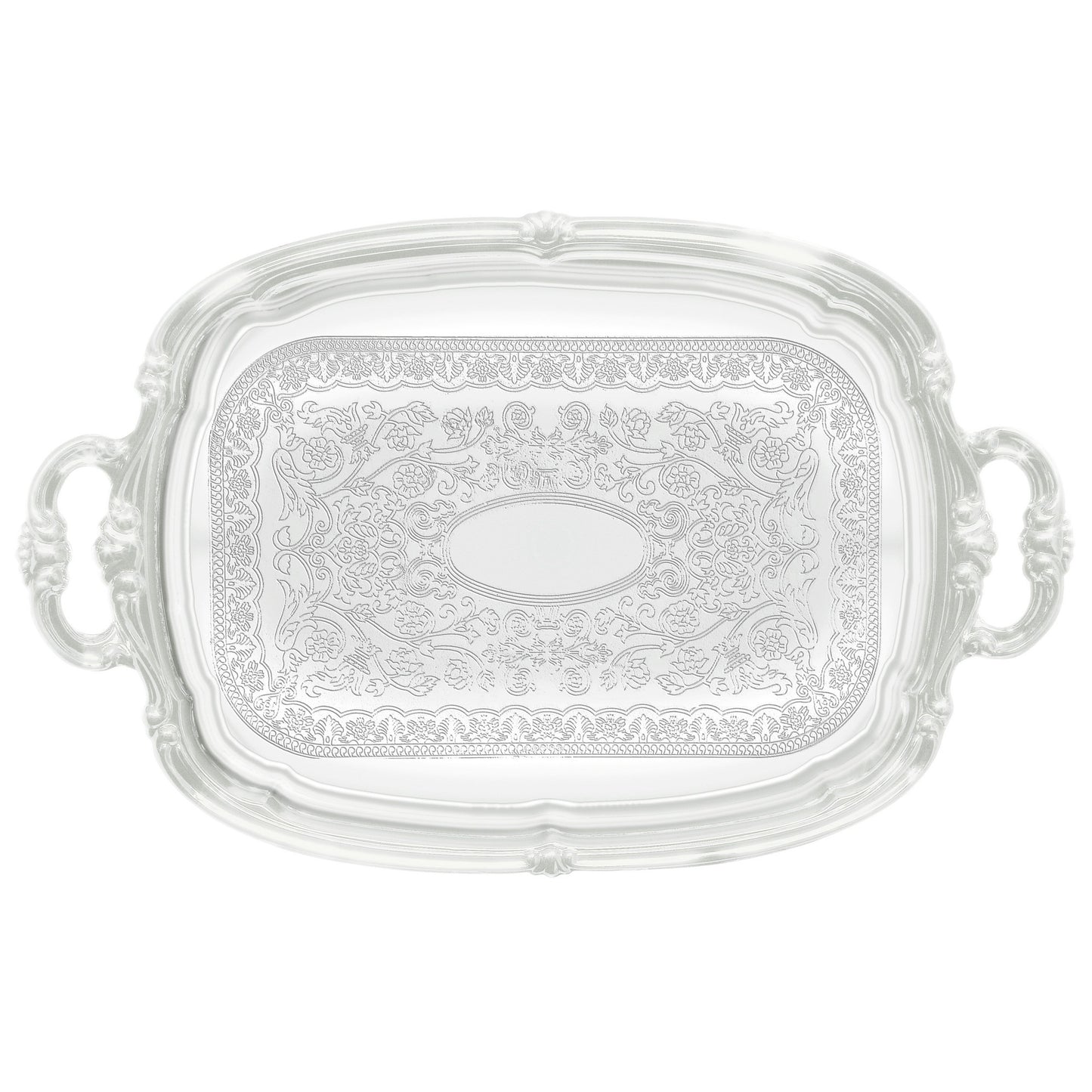 Chrome-Plated Serving Tray - Rectangular, 19-1/2 x 12-1/2