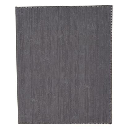 LMS-814GY - Single-View Menu Cover - Gray, 8-1/2" x 14"
