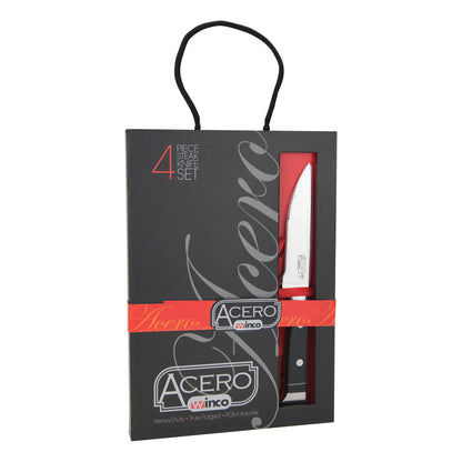 Acero Gourmet Steak Knives, 4 Pieces, Gift Box
