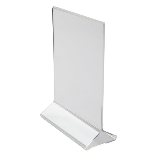 Double-Sided Clear Acrylic Menu Stand - 5" x 7"