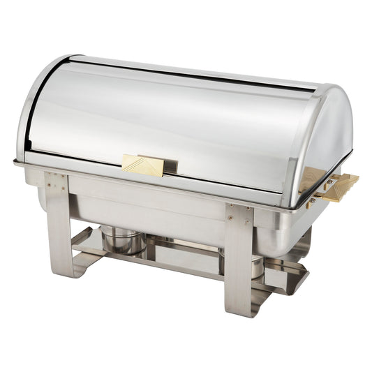 Dallas 8 Quart Chafer, Roll-Top, Stainless Steel