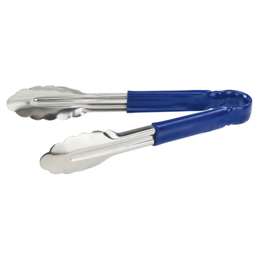UT-9HP-B - Heavy-Duty Utility Tongs with Plastic Handle - 9", Blue