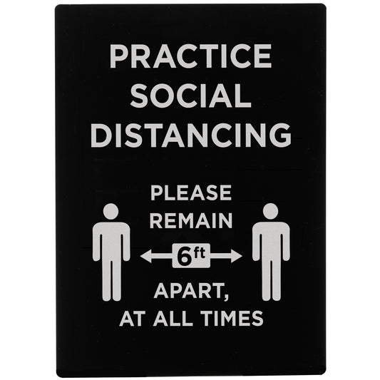 Stanchion Frame Sign - SGN-806 - Practice Social Distancing