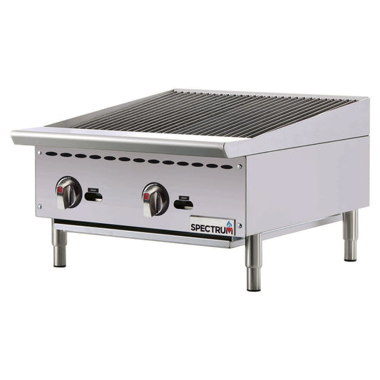 NGCB-24R - Spectrum Gas Charbroiler, 24" Wide, Natural / LP
