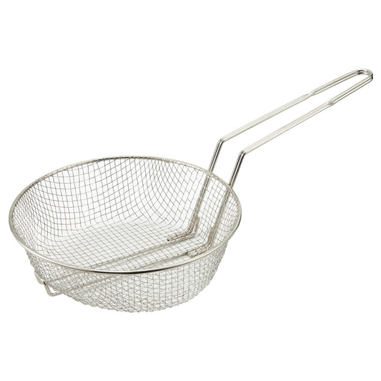 MSB-08M - Nickel Plated Steel Culinary Basket - Medium, 8"