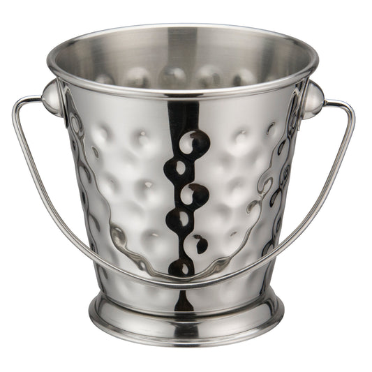 Stainless Steel Mini Pail - Hammered, 3-1/2"