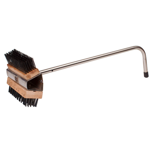 Dual-Head Wire Brush and 20" Handle