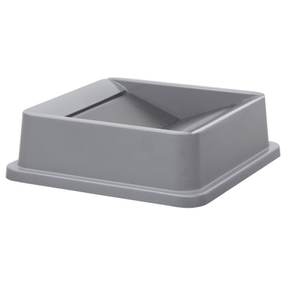 PTCSL-35G - Tall Square Trash Can Lid, Swing - 35 Gallon, Gray