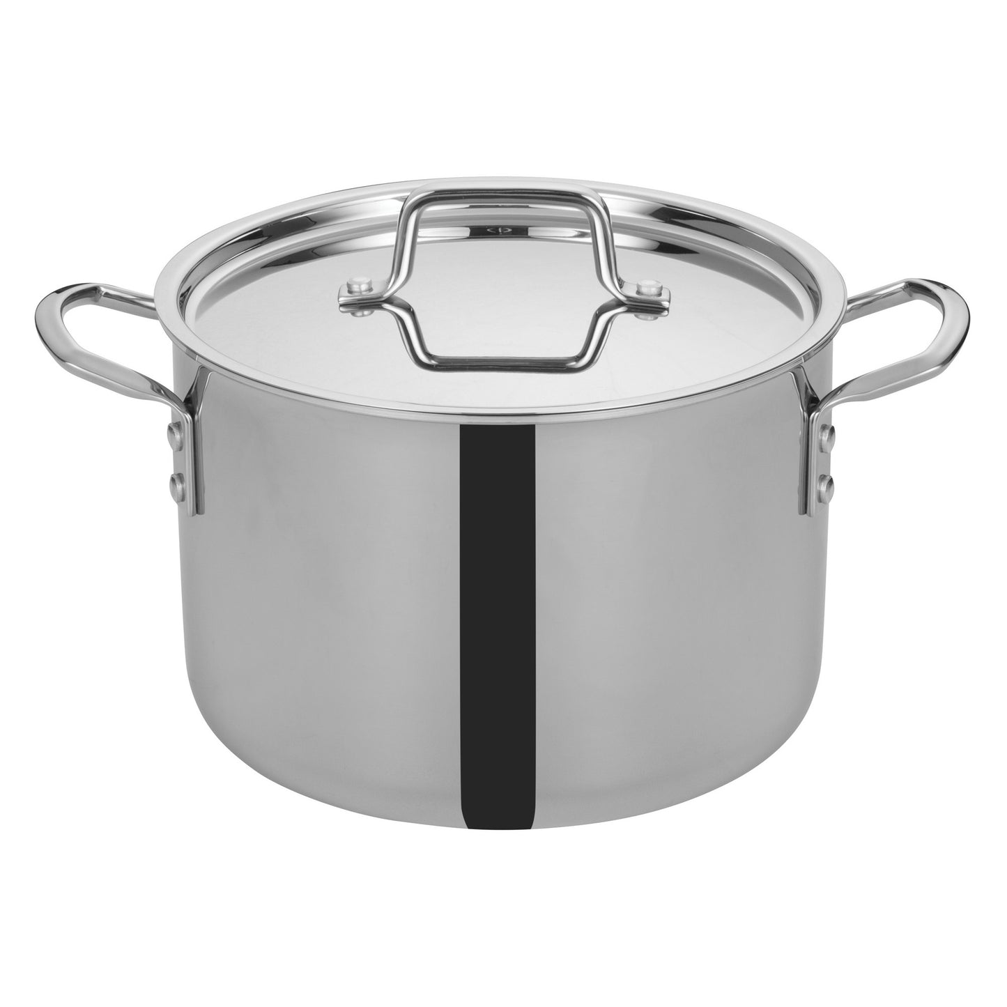 Tri-Gen Tri-Ply Stainless Steel Stock Pot with Cover - 8 Quart