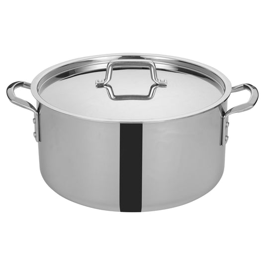 Tri-Gen Tri-Ply Stainless Steel Stock Pot with Cover - 20 Quart