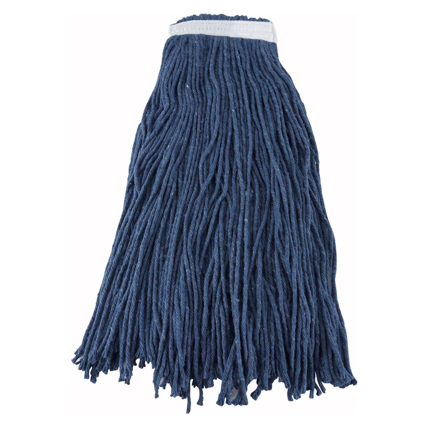 MOP-32C - Economy Cotton-Poly Blend Cut-End Wet Mop Head - Blue - 32oz/800g