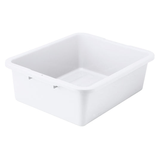 Heavyweight Polypropylene Dish Box, 7" Depth - White