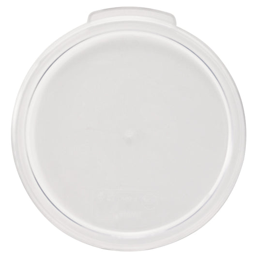 Round Storage Container Cover, Clear Polycarbonate - 1 Quart