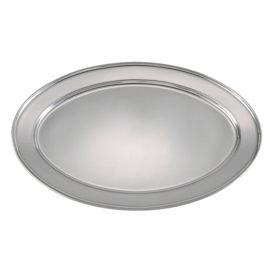 Oval Platter, Stainless Steel - 18"