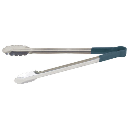 UTPH-16B - Heat Resistant Heavy-Duty Utility Tongs with Polypropylene Handle - 16", Blue